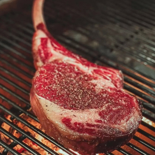 Australian tomahawk steak, approximately 1.2 kg.